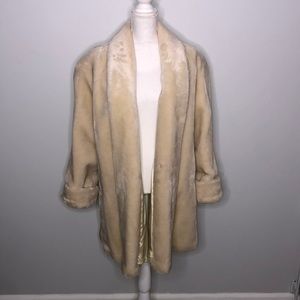 Monterey Fashions VINTAGE beige fur coat